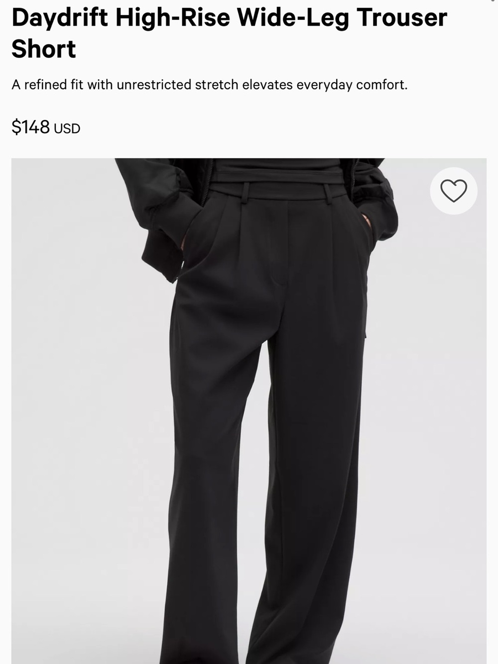 Daydrift High-Rise Wide-Leg Trousers *short